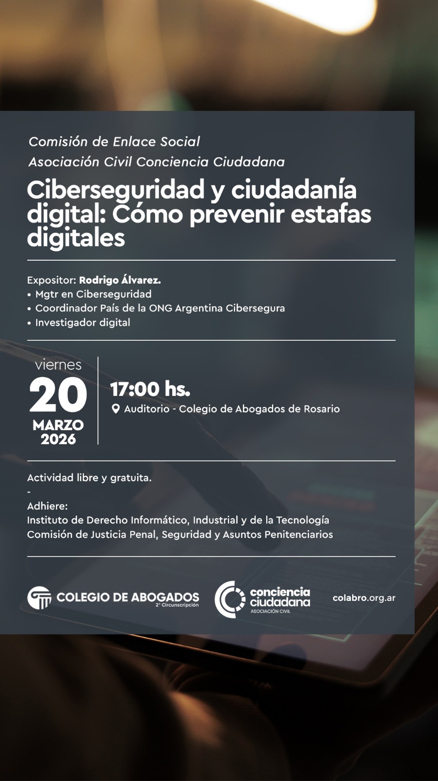 Ciberseguridad y ciudadanía digital: Cómo prevenir estafas digitales - 20/03/2026